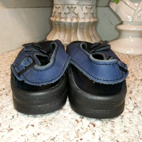 Birkenstock Tatami Nebraska Navy Nubuck, Slingback Sandal-Men's Size 15 Narrow - Picture 5 of 9
